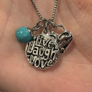 Live laugh love necklace